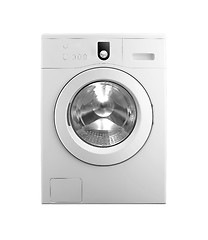 Image showing white washing machine