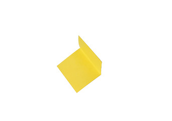 Image showing Yellow sticky note