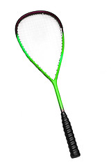 Image showing Photo of one racket of tennis on a over white background