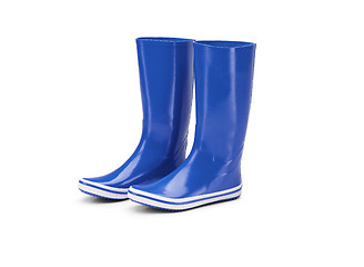 Image showing rubber boots isolated on white background