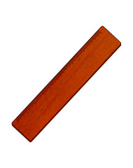 Image showing A wood ruler isolated over a white background