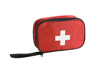 Image showing First aid kit isolated