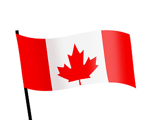 Image showing waving flag of Canada