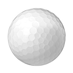 Image showing Golf ball isolated on white