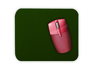 Image showing Wireless Mouse on Pad