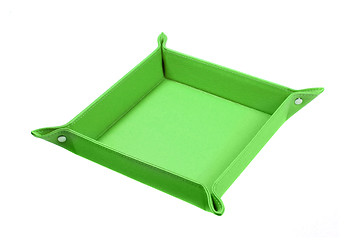 Image showing Green tray. Isolated