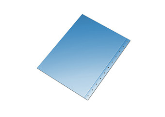 Image showing Illustration of a blue folder containing documents