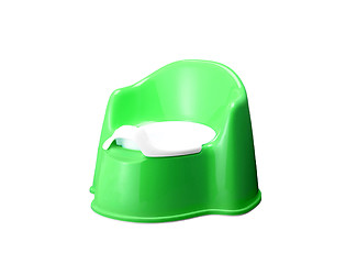 Image showing green potty on white background