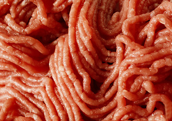 Image showing Raw minced beef close-up