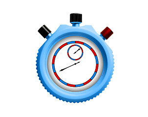 Image showing Stopwatch on white background. Isolated 3D image