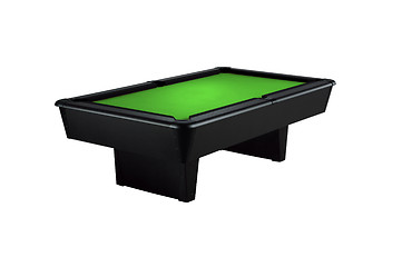 Image showing billiard table isolaetd on a white background