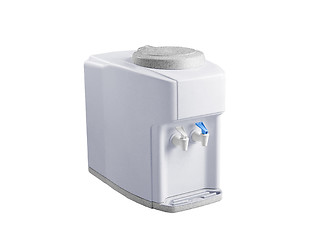 Image showing hot and cold faucet of water dispenser