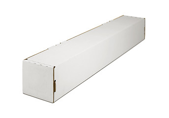 Image showing Blank recycled cardboard box on a white background