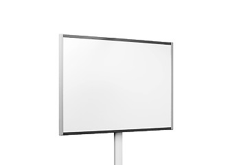 Image showing White board isolated over white background
