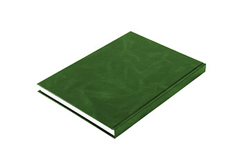 Image showing green book on whie background