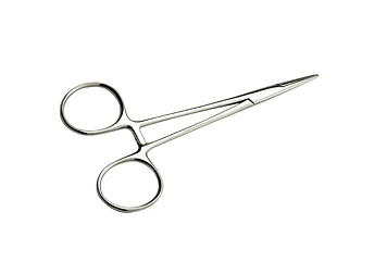 Image showing close up of scissors on white background