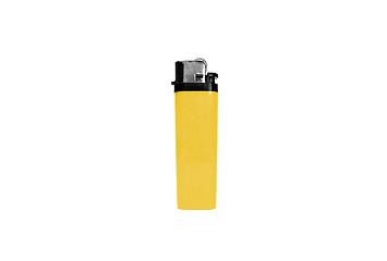 Image showing yellow lighter isolated on white