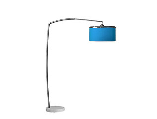 Image showing desktop blue lamp; studio isolated