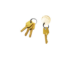 Image showing keys on a white background