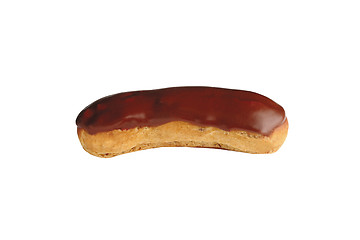 Image showing Chocolate Eclair on white background