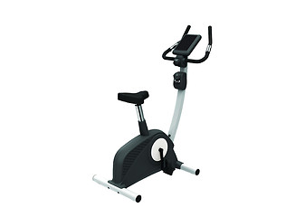 Image showing exercise bike, isolated on a white background