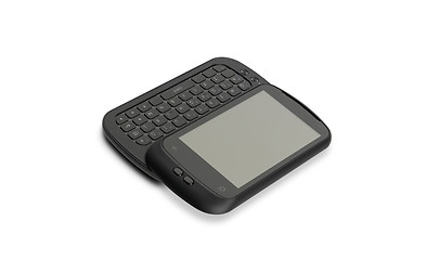 Image showing modern mobile black phone