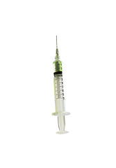 Image showing Glass syringe isolated on white