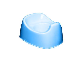 Image showing blue potty isolated