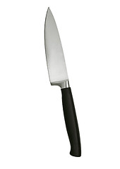 Image showing New kitchen knife on a white background