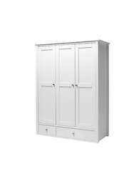 Image showing Retro style white cabinet isolated on white