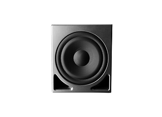 Image showing Great loud speaker isolated on white.