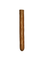 Image showing isolated long elegant brown cigar