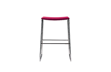 Image showing Red bar stool