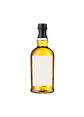 Image showing Full whiskey bottle isolated on white background