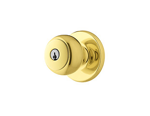 Image showing golden Door Knob