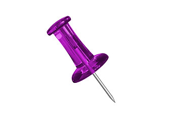 Image showing Purple thumbtack