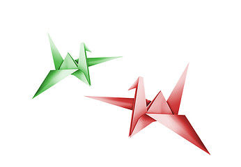 Image showing Origami. 3d render.