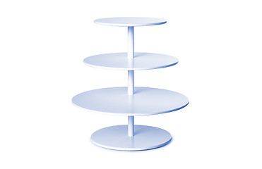 Image showing blue twist table isolated on white