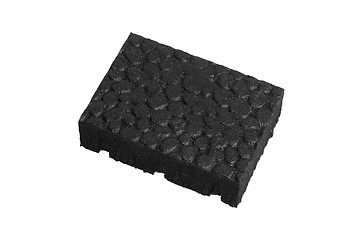 Image showing black Sponge with white background