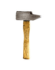 Image showing wood hammer isolated on white background