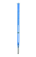 Image showing blue thermometer isolated