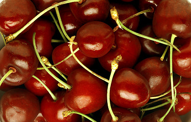 Image showing Group of Cherries forming a texture