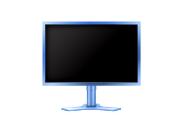 Image showing Flat monitor isolated with clipping paths