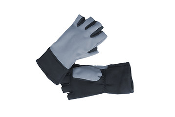 Image showing black Glove isolated on a white background