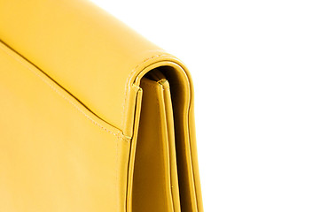 Image showing yellow briefcase close up