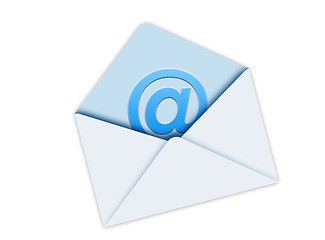 Image showing Blue Mail Envelope