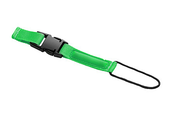 Image showing Green bag Leash Isolated on White
