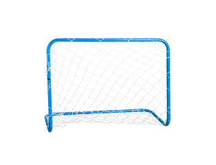 Image showing Soccer goal isolated