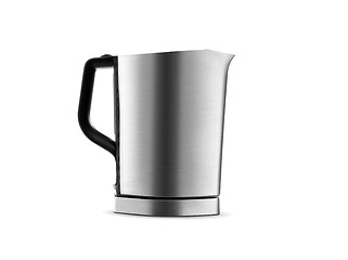 Image showing Stainless steel electric kettle isolated on white
