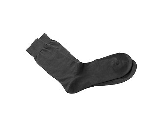 Image showing Black man's sock on a white background.